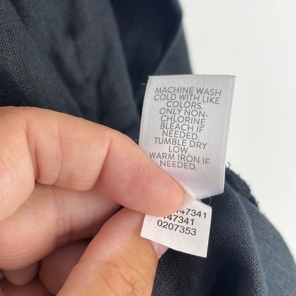 J Jill Love Linen Long Sleeve Button Front Shirt Sz S - Picture 4 of 9